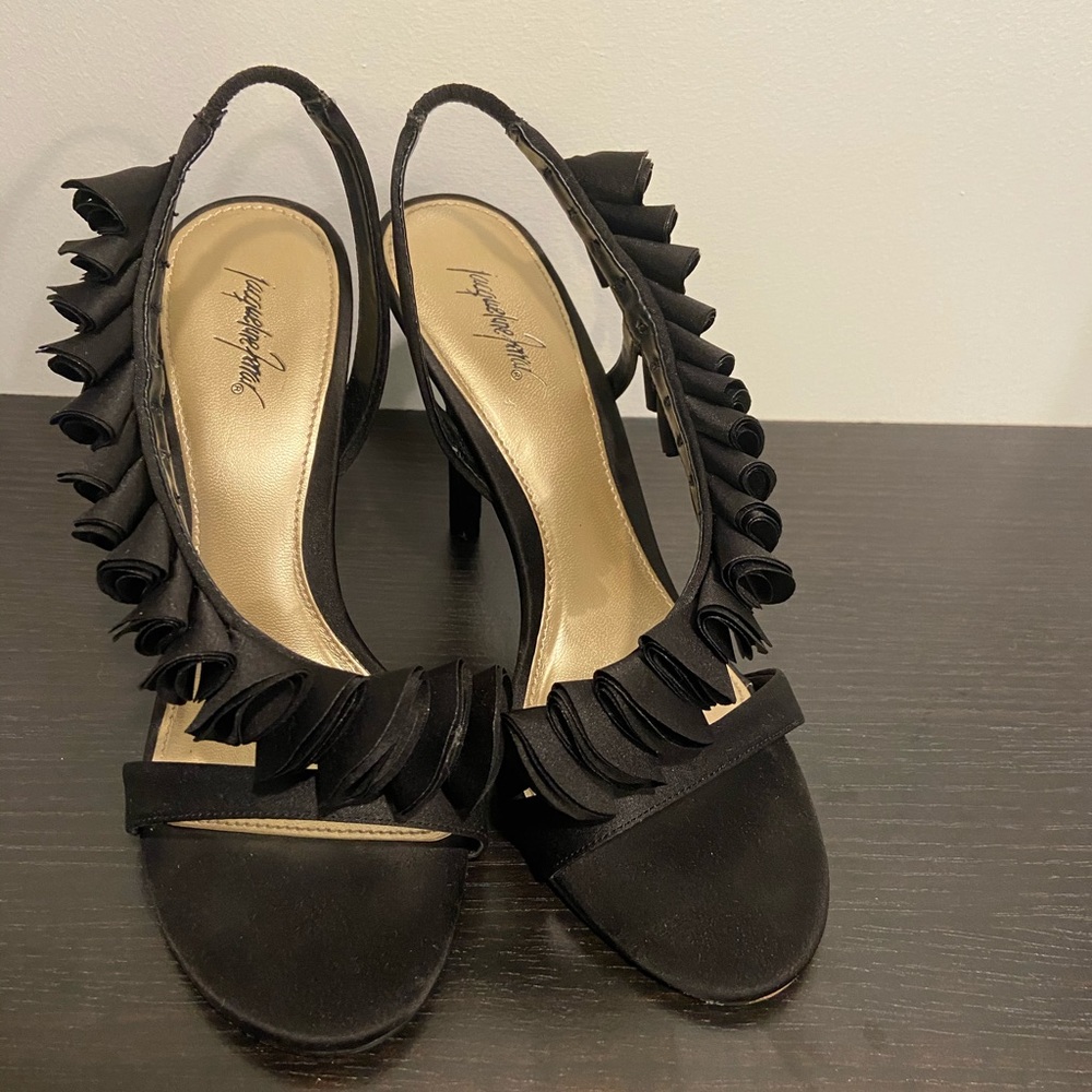 Jacqueline Ferrar Open Toe Sling Back Heels